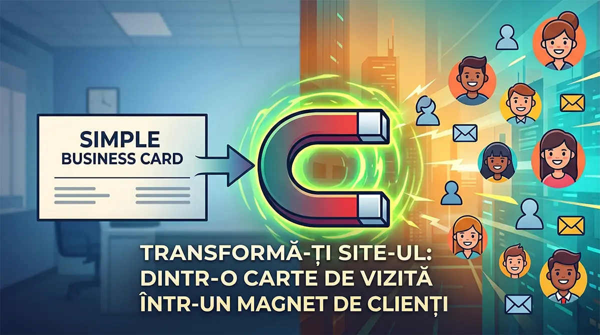 Cum transformi un site dintr-o simplă „carte de vizită" într-un magnet de clienți